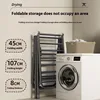 1pcs Folding Floor Drying Rack Household Bedroom Balcony Hanging Clothes Drying Quilt Hanging Rod Can Be Folded Storage 2