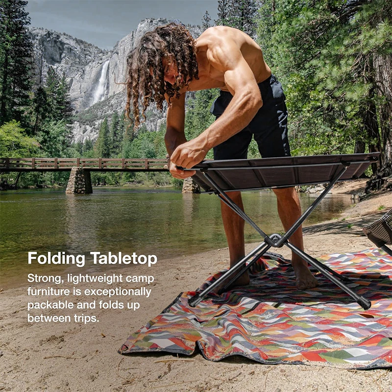 WESTTUNE Camping Folding Table Lightweight 1680D Oxford Roll