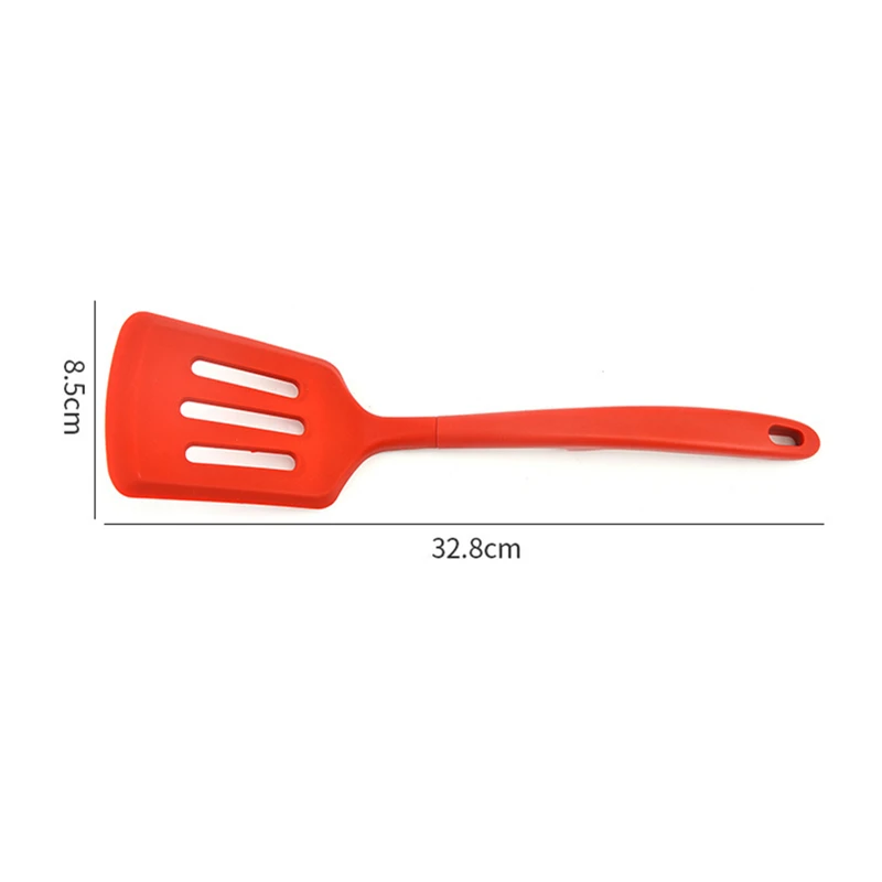 Cooking Spatula 33cm Silicone Turners Egg Fish Frying Shovel Steak Oil Drain Spatula Home Kitchen Utensils