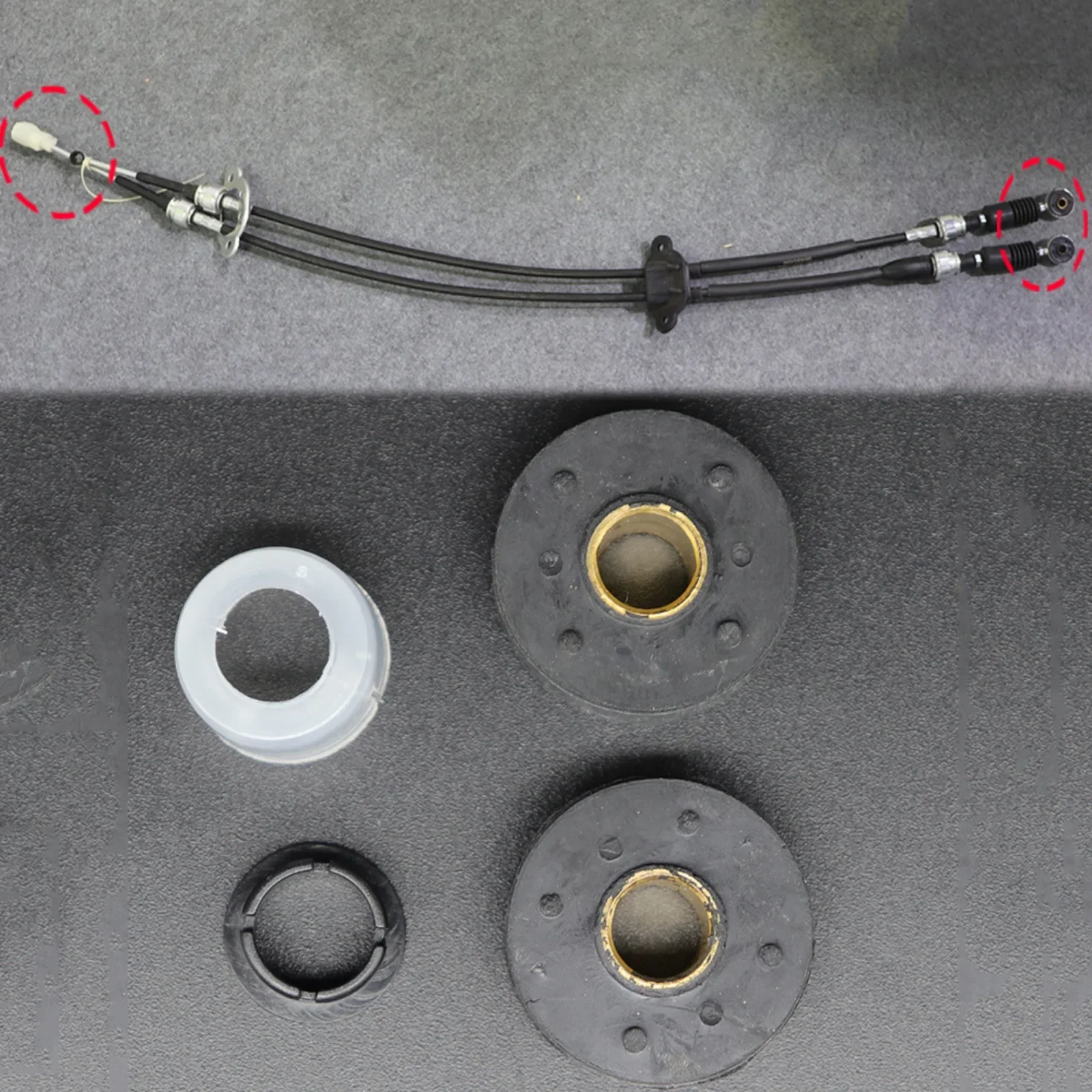 Manual Gearbox Shift Cable Linkage Bushing Shifter Lever Selector Rod Connect Bushing 2000 for Chevrolet Spark (M150 M200 M250)