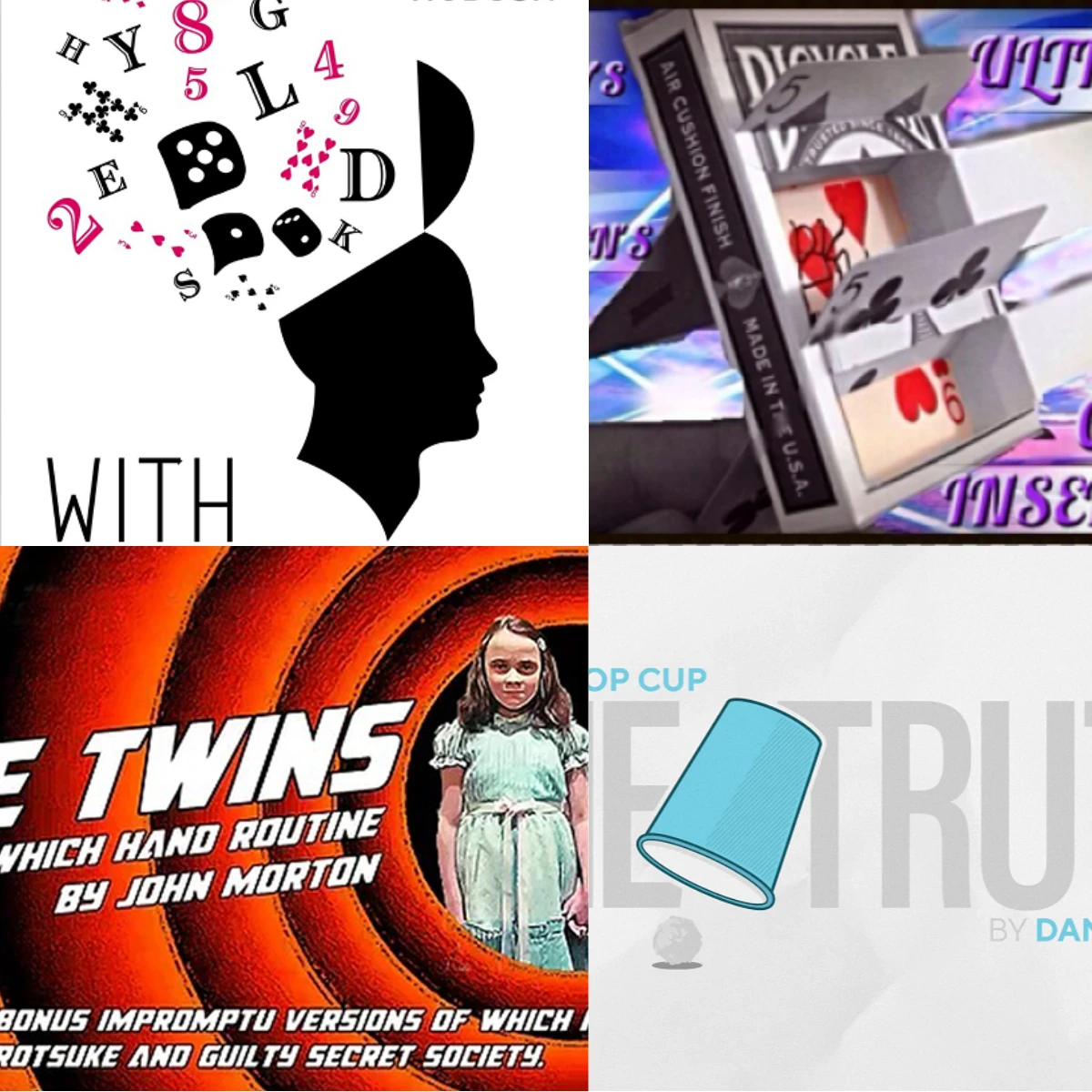With You In Mind By Adamhudson，Ultimate Card Insertion By Brian，Twins By John Morton，The Truth By Daniel Prado Magic Tricks