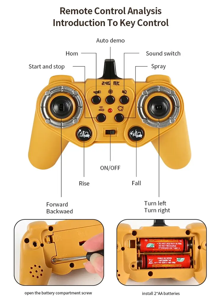 1:24 9CH RC Alloy Wywrotka Samochód Inżynieria Pojazd Wózek widłowy Ciężka koparka Zdalnie sterowany samochód Zabawki dla chłopców Prezenty dla dzieci 48 S06ca555eec2b4dca9c7724ba416e9c5cq 1:24 9CH RC Alloy Wywrotka Samochód Inżynieria Pojazd Wózek widłowy Ciężka koparka Zdalnie sterowany samochód Zabawki dla chłopców Prezenty dla dzieci