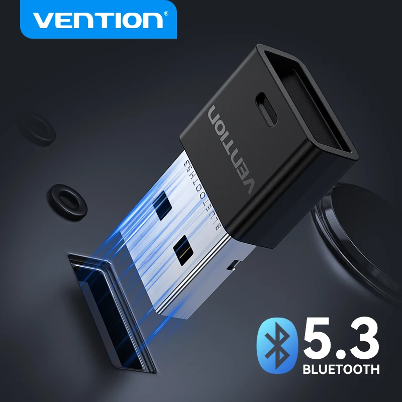 

Vention USB Bluetooth 5.3 Dongle Adapter for PC Speaker Wireless Mouse Keyboard Music Audio Receiver Transmitter USB Bluetooth