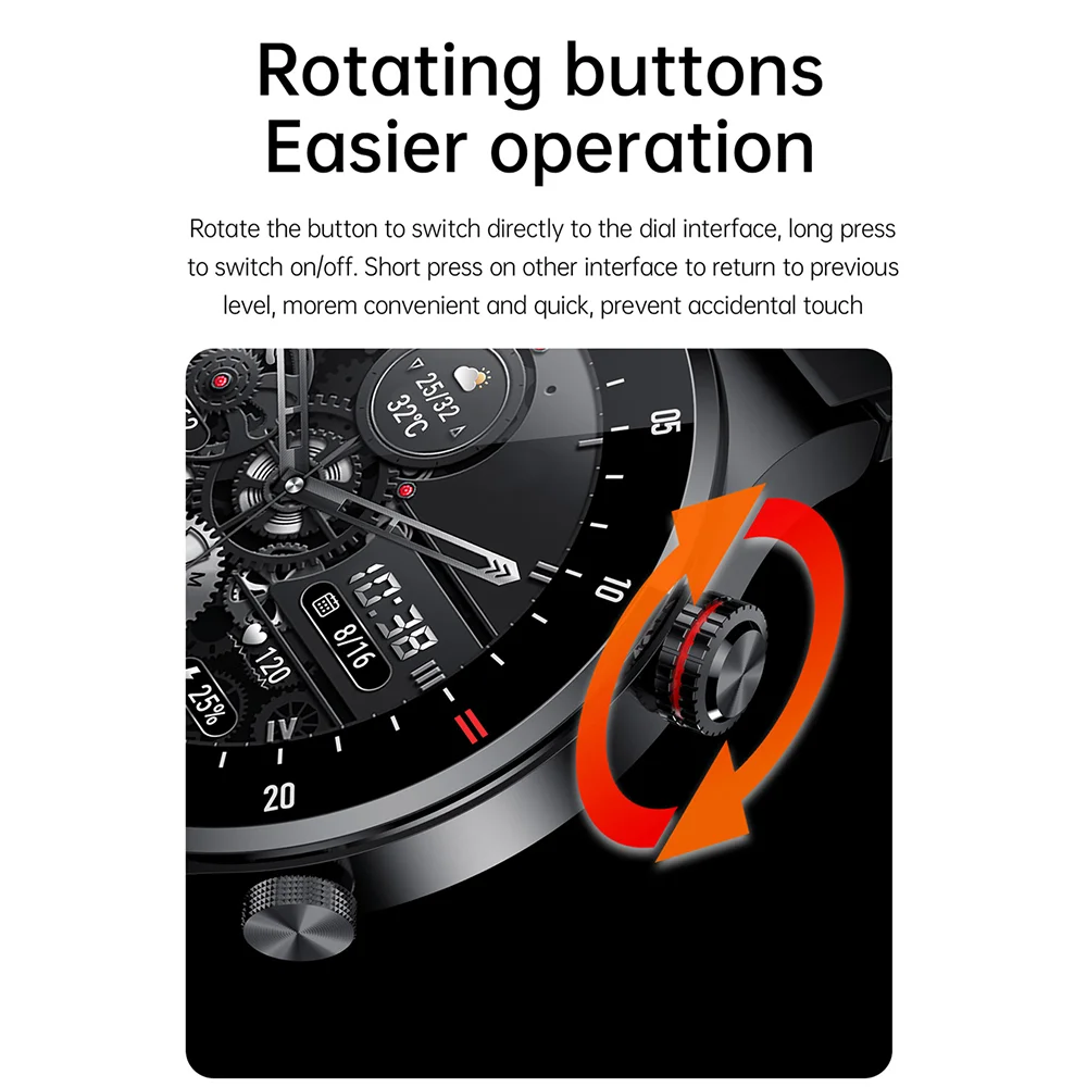 2026 Fashion Smartwatch HD Touch Heart Rate Bluetooth Call Sleep Monitoring NFC Weather Sport Mode Smart Watch For Android IOS 4