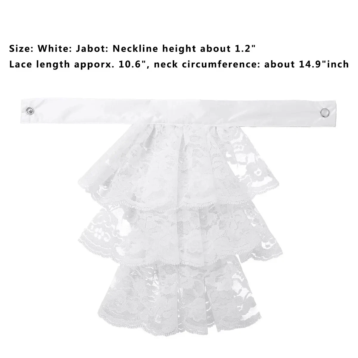 Victorian Jabot Collar Renaissance Detachable Colonial Ruffled Neck Stage Party Steampunk Halloween Cosplay Costume Accessories fake collar,detachable collar shawl