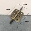 Antique Bronze Crown Hinges 6 Holes Jewelry  Box Decorative Cabinet Hinge 6-pole Flat Hinge Box Packaging Hinge Buckle 2