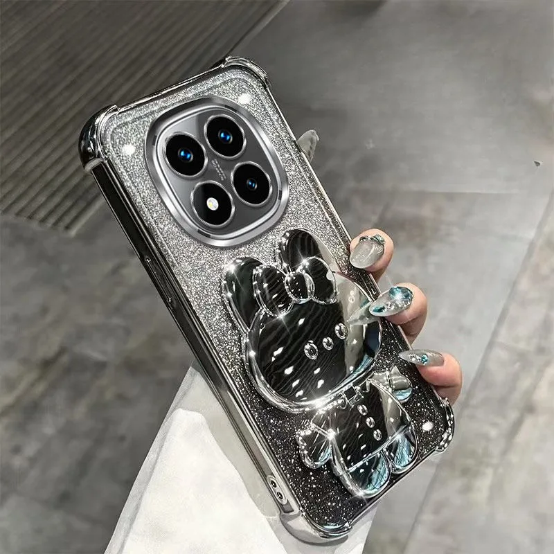 Glitter Shockproof Mirror Holder Case