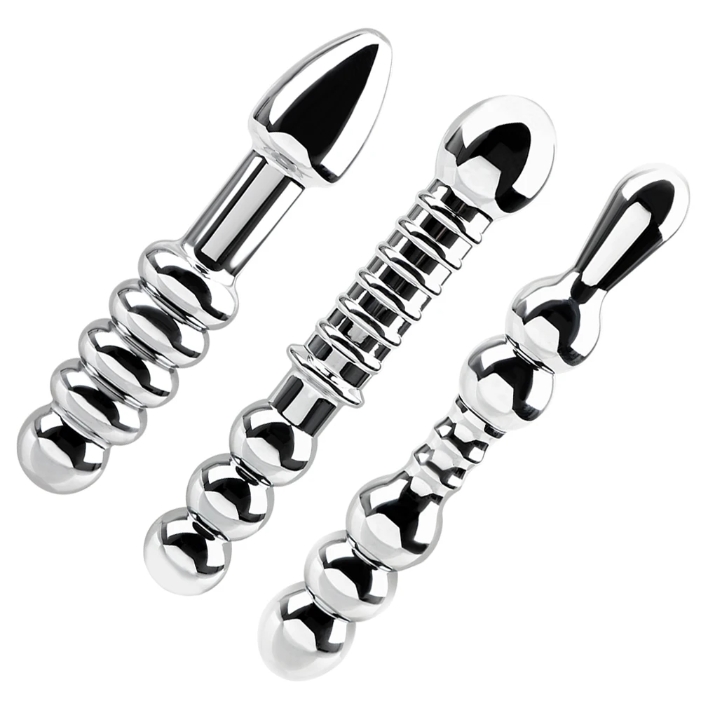Dual Head Butt Plug Prostate Massage Stainless Steel Dildo Sex Toys for Man Woman Anal Stimulation Metal |