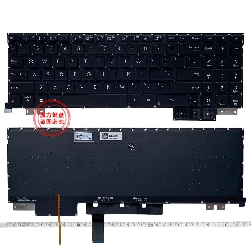 Nuova Tastiera Americana Per Laptop Per Asus Proart 16 W7600H W5600 H5600/Q Muslimh7600 Retroilluminazione Della Tastiera