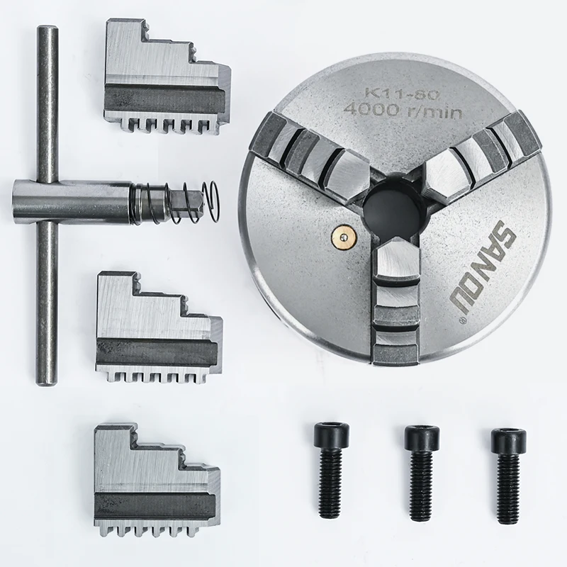 Self-centering Chuck | 3 Jaw Chuck 80mm | Lathe Chuck 80mm