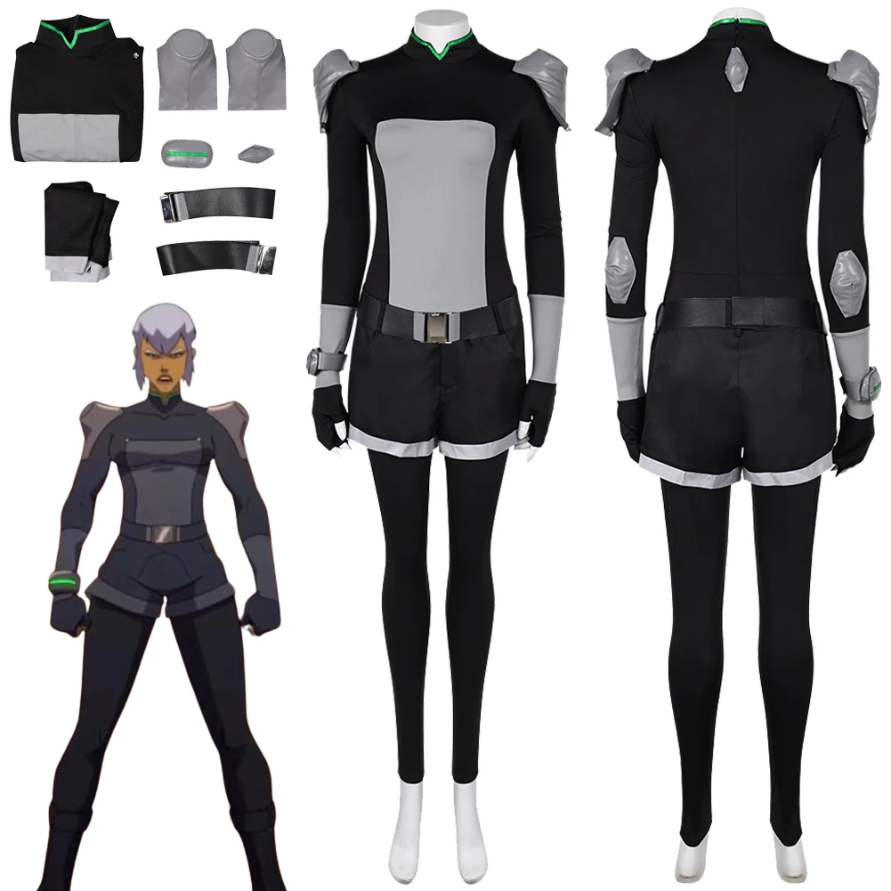 

Sarash Fisher Cosplay Captain Laserhawk A Blood Dragon Remix Fantasia Costume Disguise for Women Uniform Jumpsuit Halloween Suit