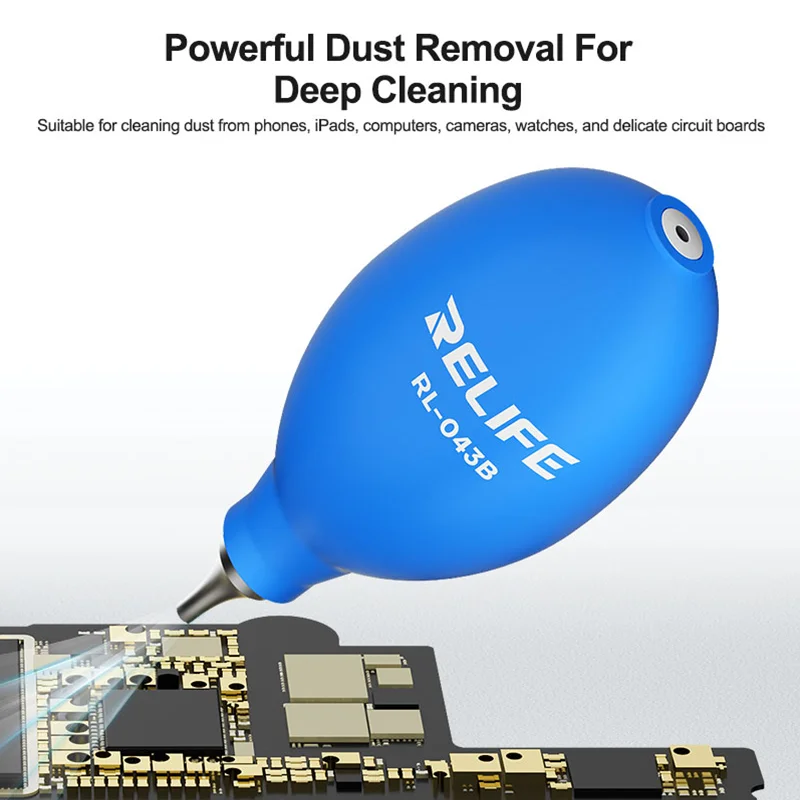 RELIFE RL-043B 파워 폰 수리 먼지 제거기 에어 블로워 볼 먼지 청소 펜 폰 PCB PC 키보드 카메라 렌즈 청소용