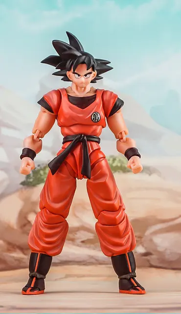 15cm Dragon Ball Super Demoniacal Fit Super Saiya Son Goku Red martial  Artist PVC Statue Action Anime Figure Model Toys