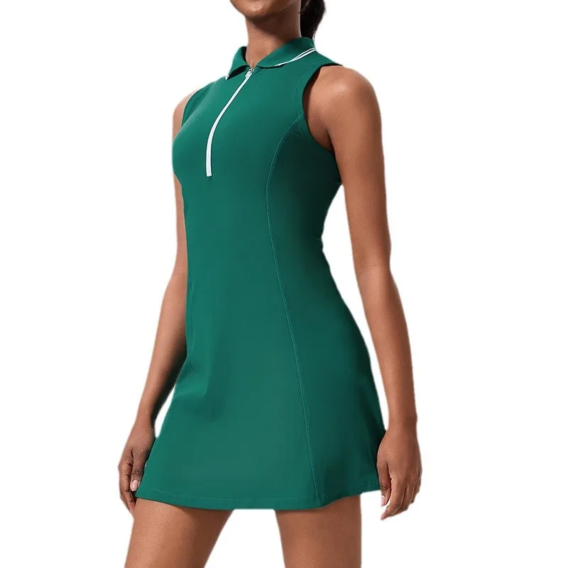 New Fitness Sports Short Skirt Running Thin High Waist Outdoor Badminton Exercise Skirt Golf Tennis