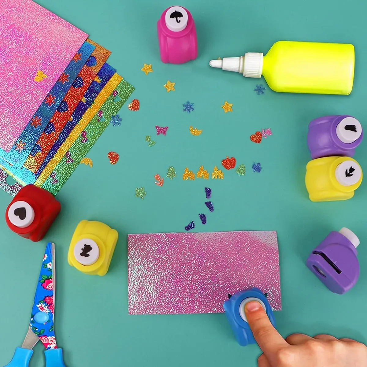 DIY Mini Puncher for Kids Puncher Shape Mini Scrapbook Punches Handmade Cutter Card Craft Hole Punch