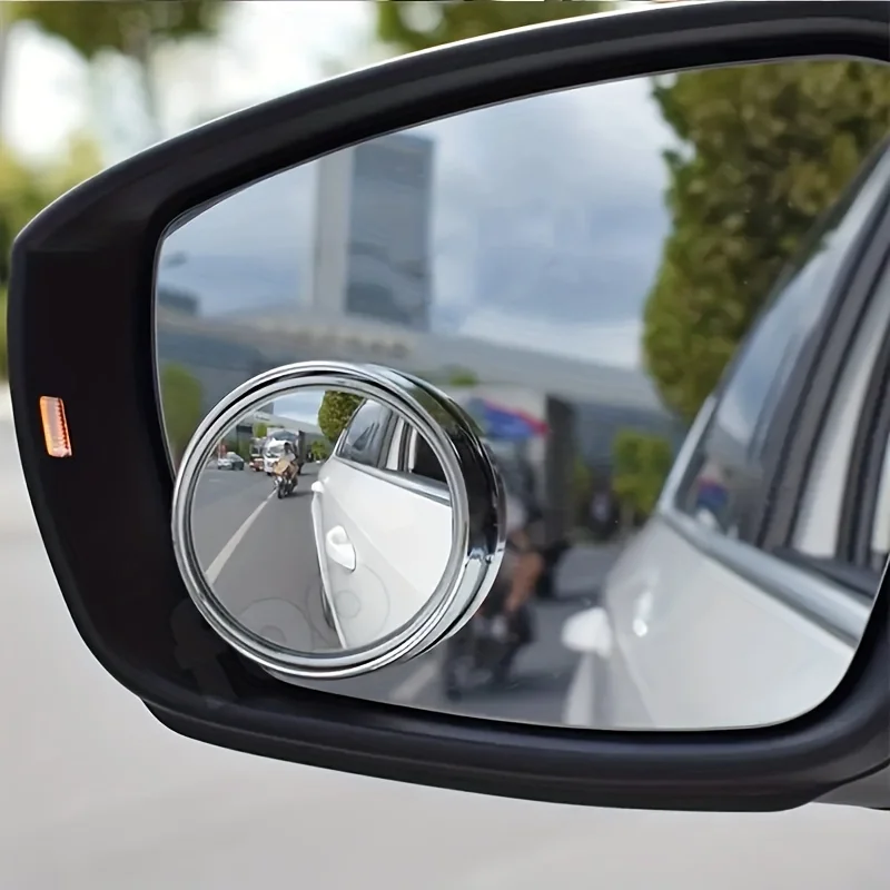 2pcs Car Blind Spot Mirror Rearview Mirror Rain Multifunctional 2-in-1 Rain Covering Expanding View Safety Driv For Rainy Days