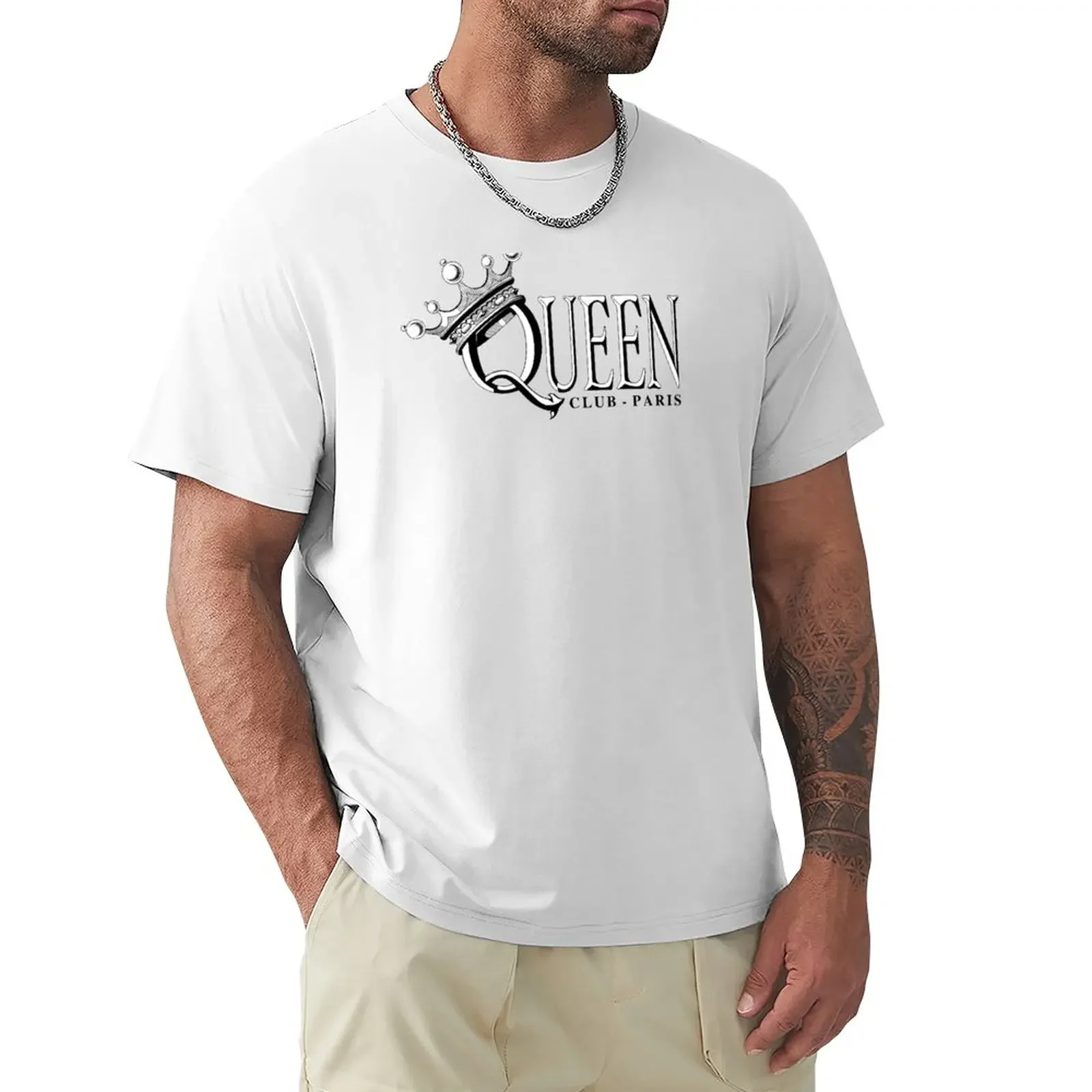 Queen Club Paris: Model Pink Mitic Nightclub Of La French Touch T-Shirt Anime Clothes Tees Magliette Grafiche Da Uomo