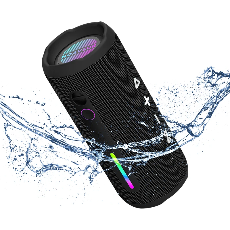 RIENOK Altavoz Bluetooth portátil 30 W emparejamiento dual estéreo  inalámbrico verdadero sonido HD IPX7 impermeable deportes al aire libre  ducha
