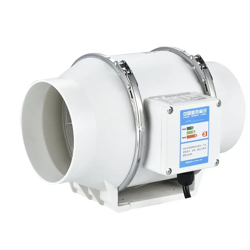 4 Inch Exhaust Fans 220V Home Inline Pipe Duct Fan Extractor Ventilation Kitchen Toilet Air Clean Ventilator Diagonal Flow Fan