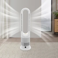Ventilateur sans pales de refroidissement et de chauffage 220V avec minuterie, télécommande, 8 vitesses de vent, silencieux, climatiseur, chauffage, affichage LED 1