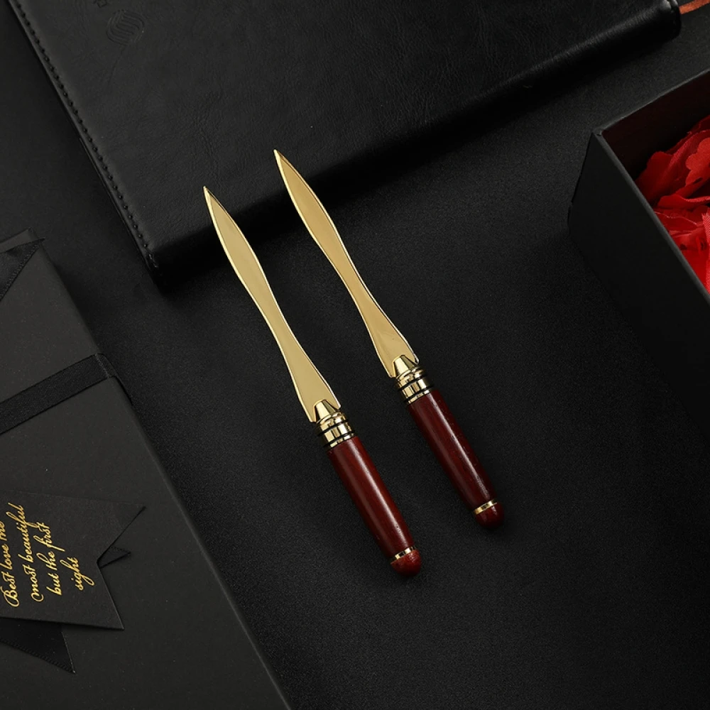 Mahogany Letter Opener 1pc for Opening Envelope Office Gift Cutting Knife