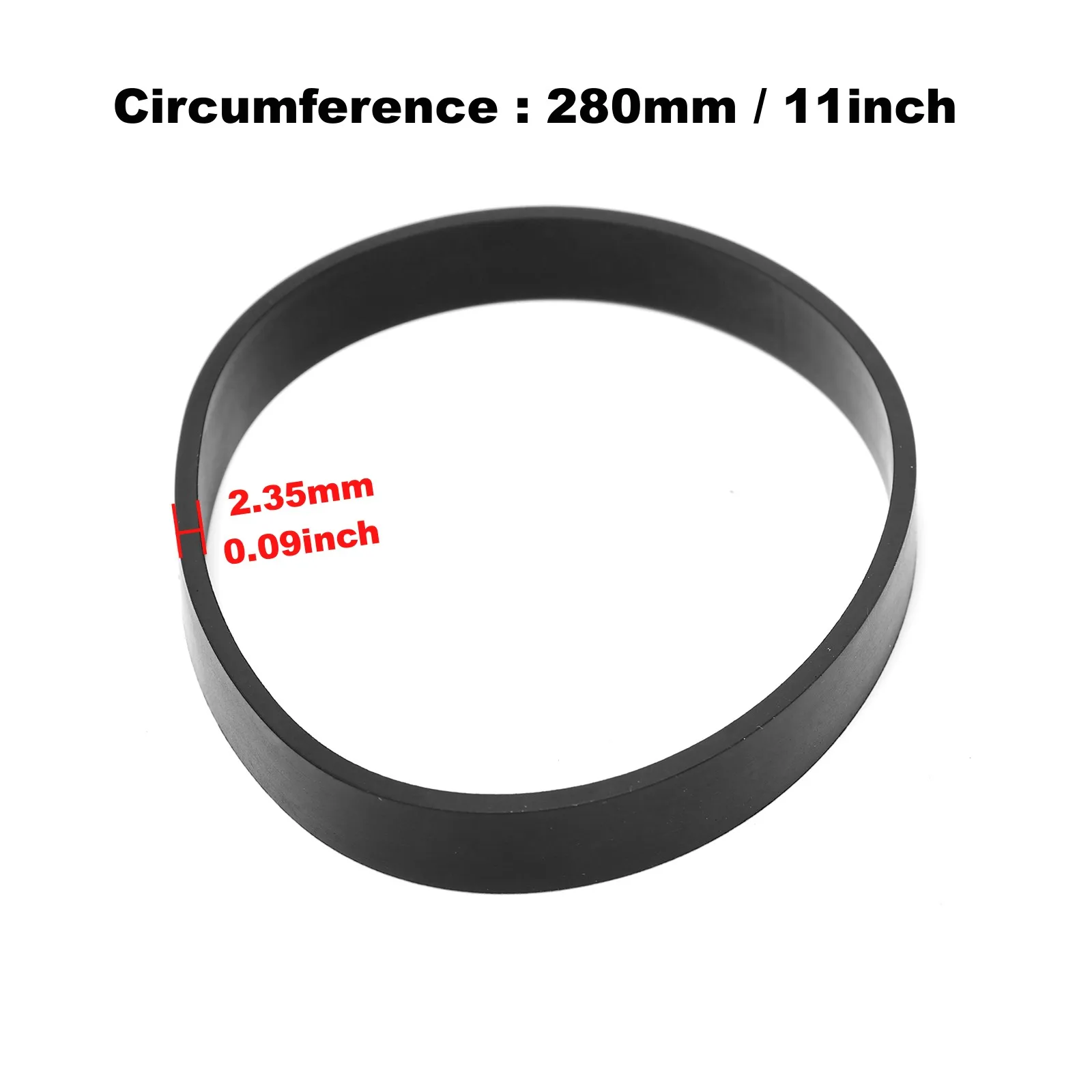 2pcs Vacuum Cleaner Drive Belt 1606428 (280mm Circumference, 12.5mm Width) Compatible with Bissell ProHeat 2X Revolution Pet Pro