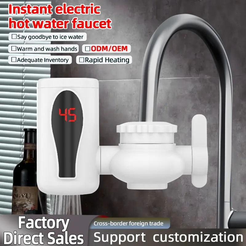 3000W Instant Electric Water Heater for Rapid Heating Kitchen Bathroom Basin Faucet Tankless Water Heater 1