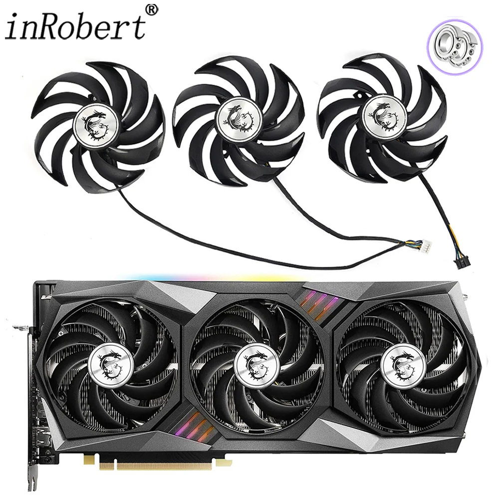 Nova Substituição do Ventilador do Refrigerador da Placa de Vídeo Gpu 90 mm para Msi Geforce Rtx 3060 3070 3080 3090 3060ti 3070ti Gaming x Trio Placa Gráfica