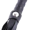 PU Leather Pimp Whip Racing Riding Crop Party Flogger Hand Cuffs Queen Black Horse Riding Whip Equipment 4