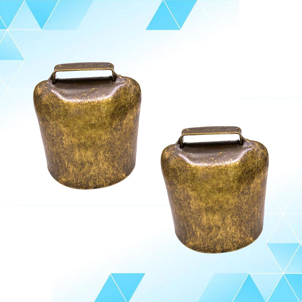 

2 Pcs Animal Hanging Bell Rings Decor Garland DIY Farming Accessories Sheep Pendant Copper