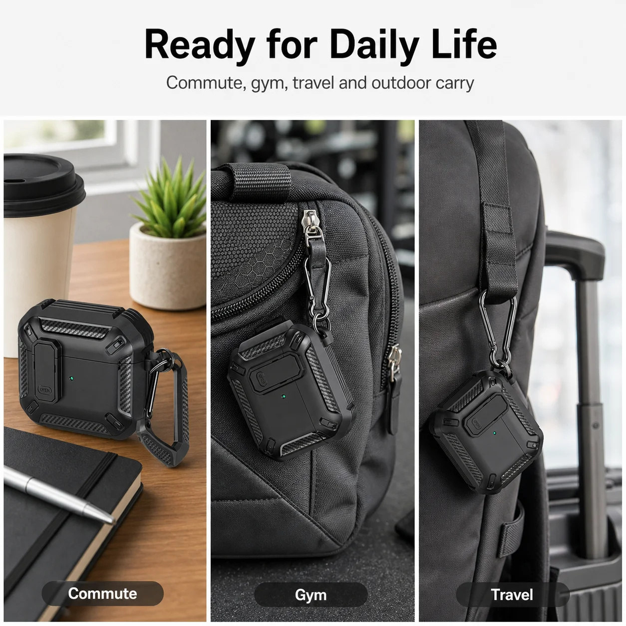 Enhanced Protective Case with Security Lock and Hook