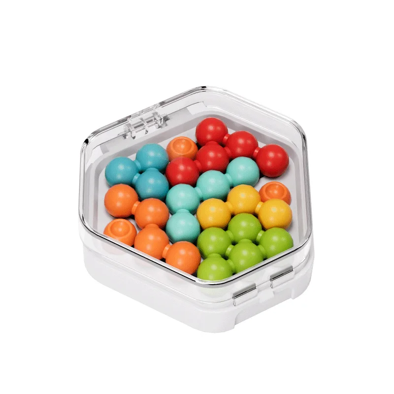 Cep Gökkuşağı Boncuk Mantık Bulmacası – Çocuklar için STEM Akıl Yürütme Eğitimi Oyuncağı |   Seyahat İçin Zeka Oyunu Mücadelesi