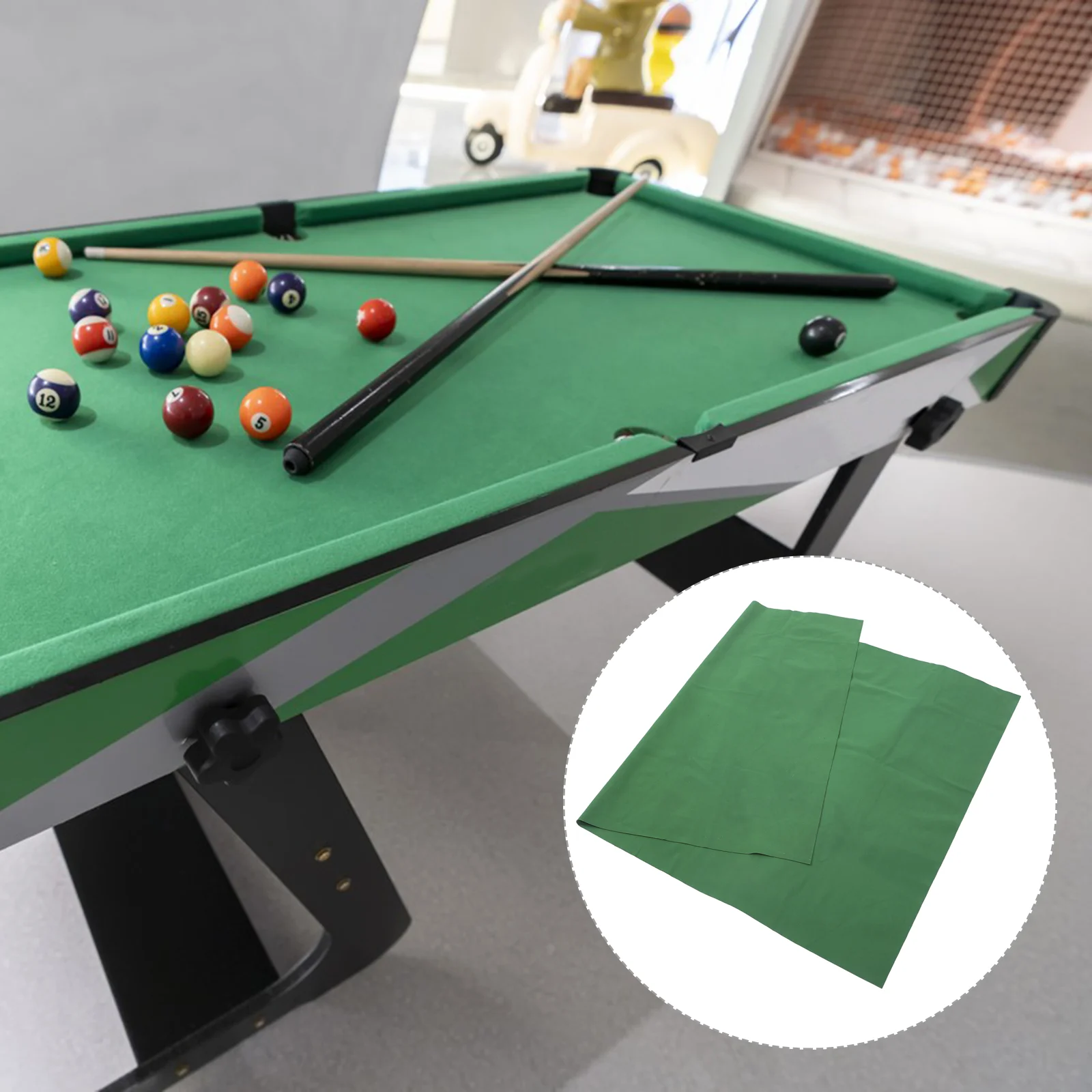 Double Sided Pool Tablecloth Durable Material Billiard Table Replacement Cloth Easy Clean Snooker Balls Entertainment