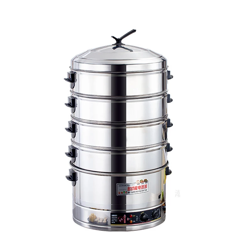 Version Four Layers Electric Steamer Pot Multi-function Bun Food Breakfast Machine Steam Cooker