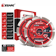 

EZARC 115mm & 125mm Segmented Diamond Saw Blade for Angle Grinder 2pcs Diamond Blades Cutting Concrete Stone Masonry Brick Block