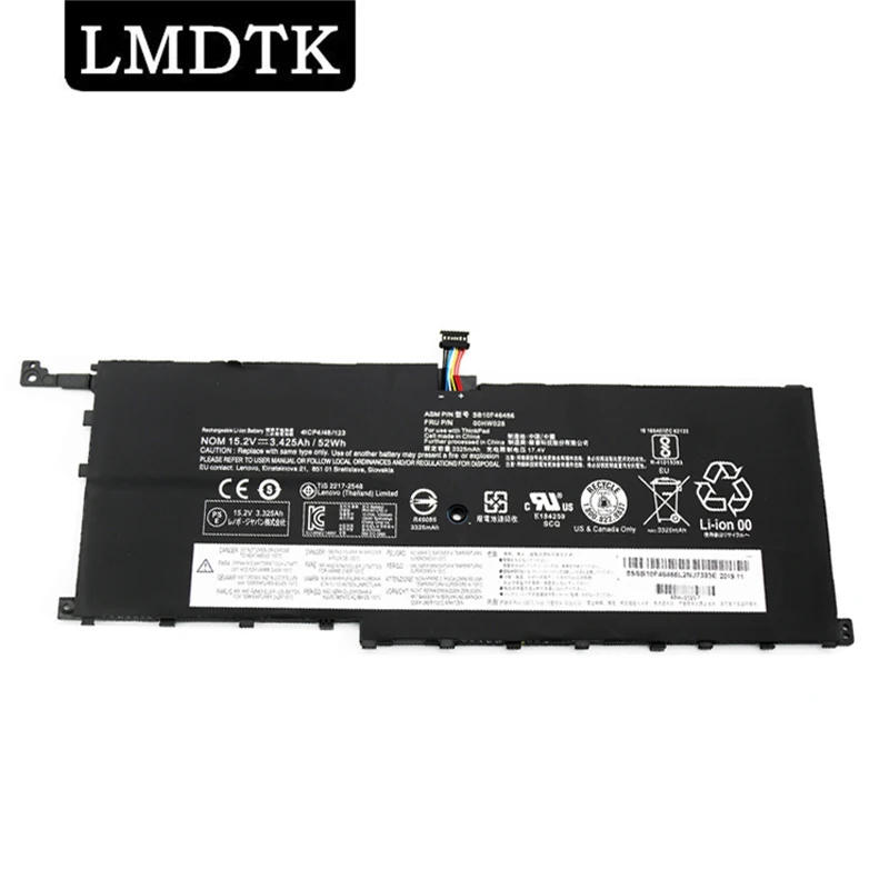 

LMDTK New 00HW028 00HW029 01AV439 15.2V 52WH Laptop Battery For Lenovo ThinkPad X1 Carbon Gen 4 Yoga 1st 2016 SB10F46467
