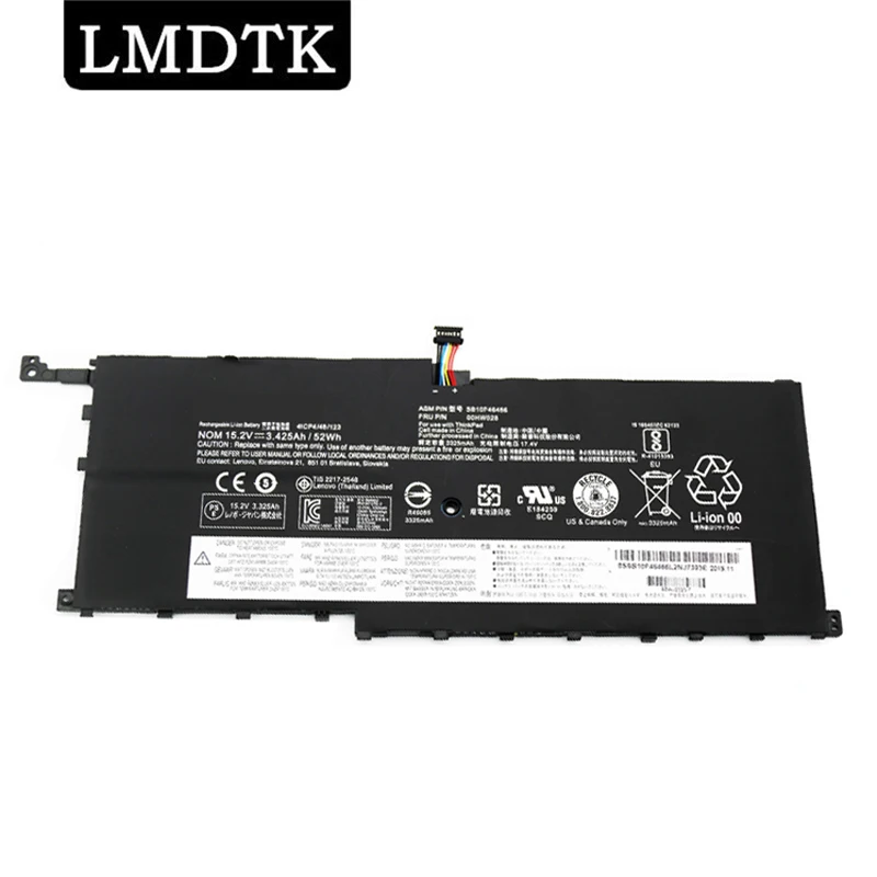 Аккумулятор LMDTK 00HW028 00HW029 01AV439 15,2 в 52 Втч для ноутбука Lenovo ThinkPad X1 Carbon Gen 4 Yoga 1st 2016 SB10F46467