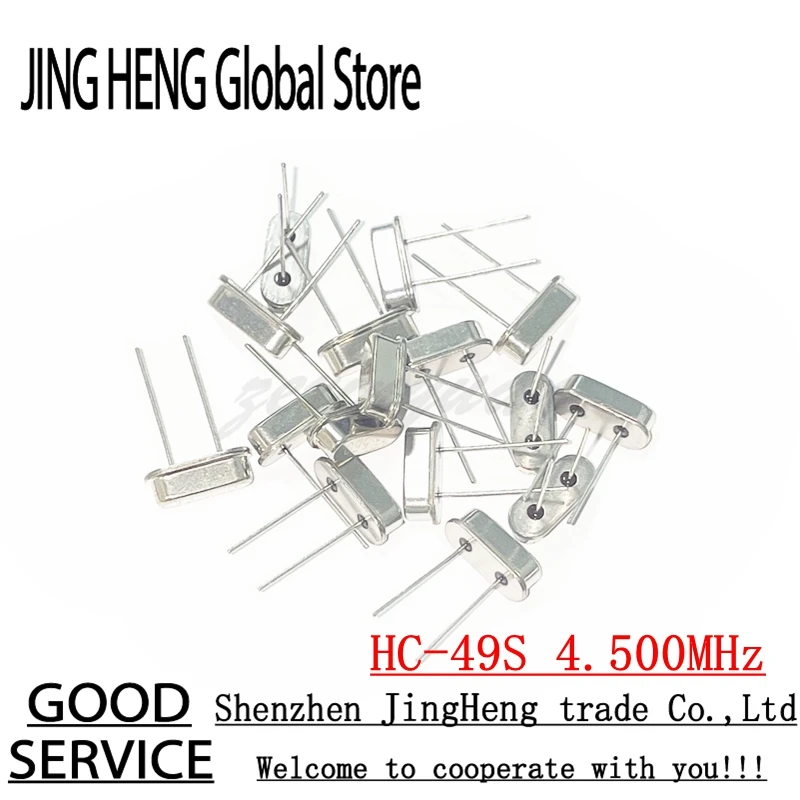 20pcs 4.5M 4.500M 4.500 MHZ Quartz Resonator Passive Crystal Oscillator HC-49S 4.5 MHz 49S 4.5MHz