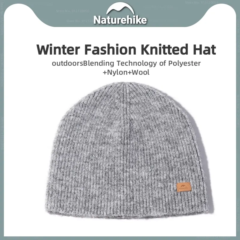 

Naturehike Winter Knitted Fleece Hat Unisex Outdoor Camping Hiking Wear-resisting Warm Sports Hat Comfortable Warm Skiing Cap