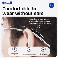Lunettes antidérapantes, crochets d'oreille en Silicone pour le sport, poignées de cadre de retenue de lunettes antidérapantes pour éviter les chutes 3