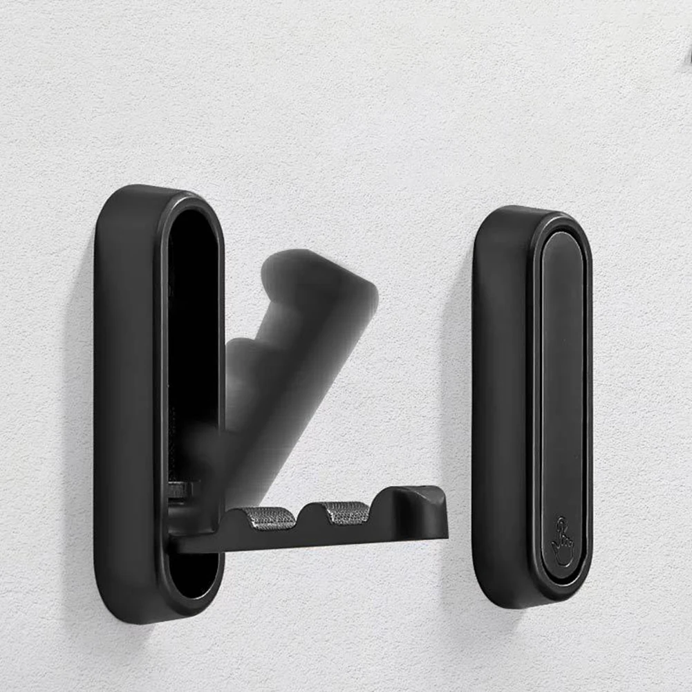 1Pcs Folding Wall Hook Invisible Robe Alloy Hook Towel Coat Clothes For Home Kitchen Bathroom Towel Hanger ﻿Hardware