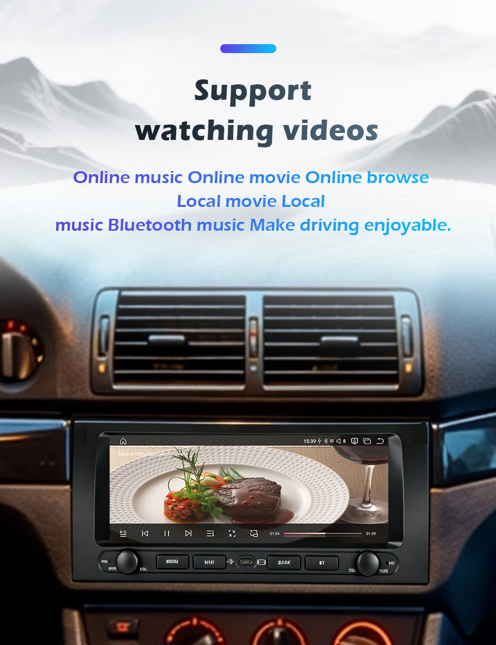 Autoradio Android 16 con Carplay Wireless per Audi A3 8P 2003-2013, Lettore Multimediale GPS, Navigazione, Audio Stereo DSP, 4G WIFI - immagine 6