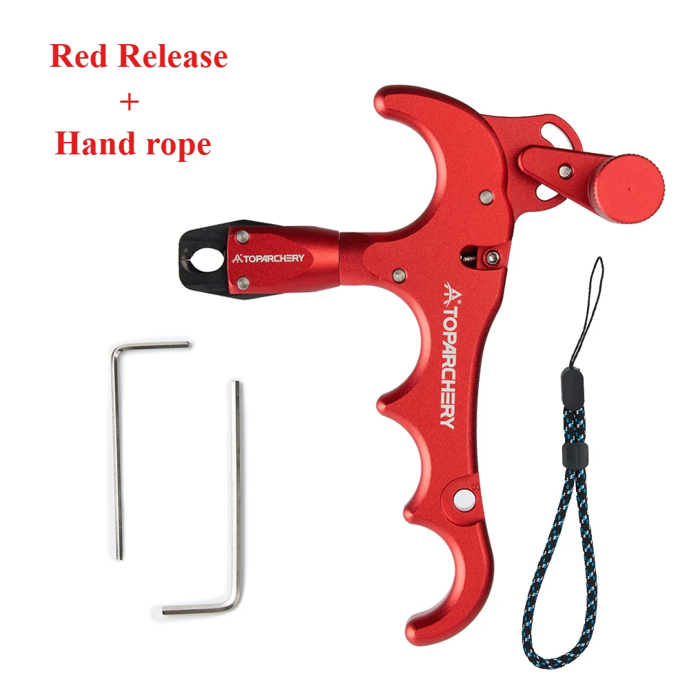 Premium Adjustable 360° Four-Finger Bow Release Aid