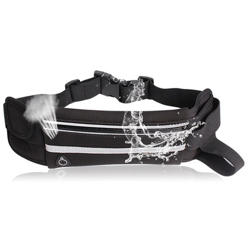 Waterproof Canvas Running Waist Bag - Portable Outdoor Phone Holder