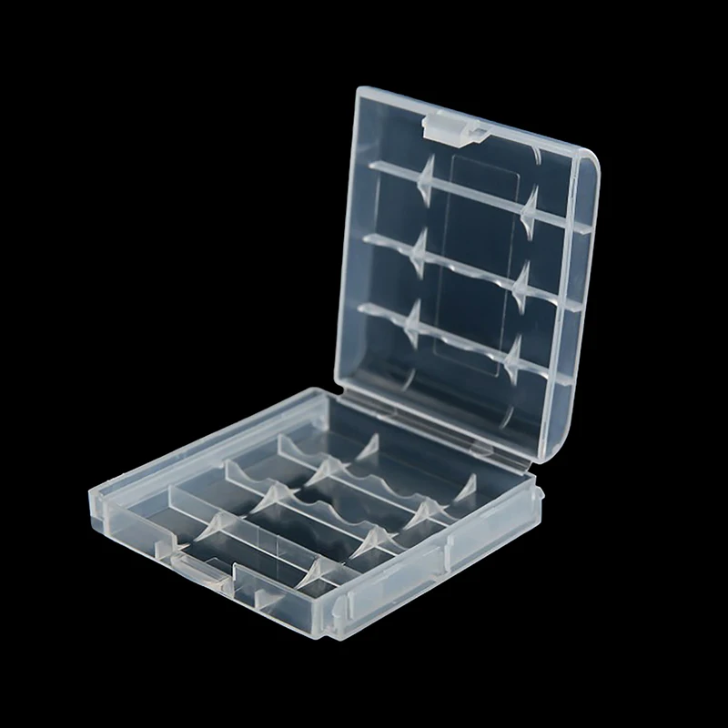 2 4 8 Slots AA AAA Battery Storage Box Hard Plastic Case Cover Holder Protecting Case With Clips For AA AAA Battery Storage Box