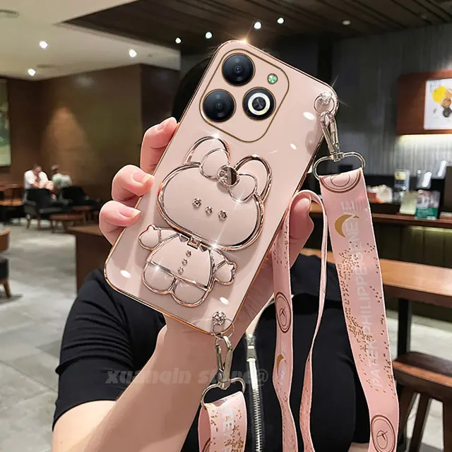 For Infinix Smart 8 7 Hot 40i Tecno Spark 20 Go 2024 2023 Phone Case Plating.jpg