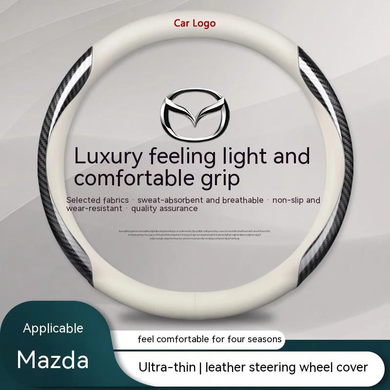 

Car Steering Wheel Cover For Mazda 2 3 6 CX-30 CX-60 CX-5 CX-8 CX-9 CX-4 MX-5 BT-50 Atenza Demio Skyactiv Axela Biante Premacy