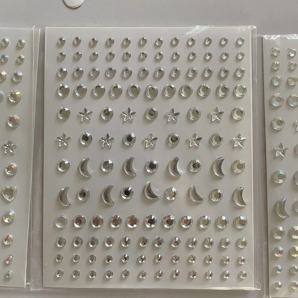 Resin Adhesive Face Stickers 3D Shiny Rhinestone Eye Decoration