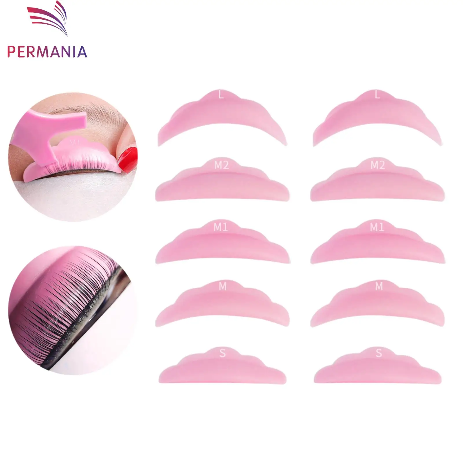 5 Pair Eyelash Extension Pads Silicone Protection Eyelashes Pad Reusable Lifting Curler Shield Patch Lashes Makeup Tool,eyelash patches,eyelash patch,eyelash pads,eyelash accessories,eyelash extension supplies