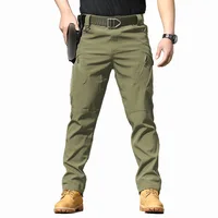 Tactical pants camouflage training pants spring and autumn outdoor elastic work pants loose soft shell assault pants 4